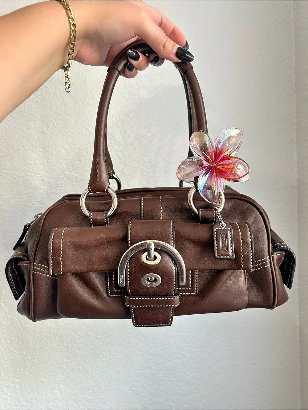 Coach Soho  Brown Leather Satchel